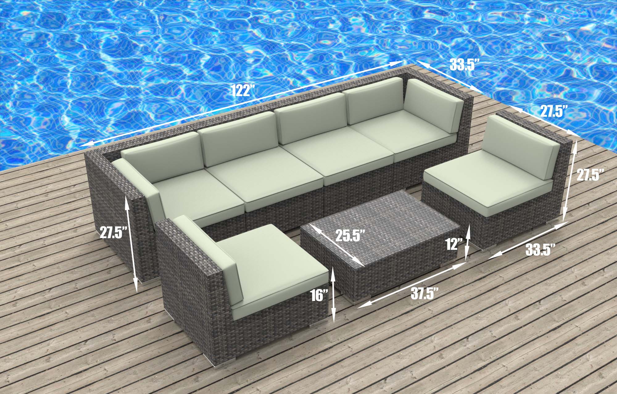 urbanfurnishing net oahu oahu 7pc modern outdoor backyard wicker rattan patio furniture sofa urbanfurnishing net oahu oahu 7pc modern outdoor backyard wicker rattan patio furniture sofa