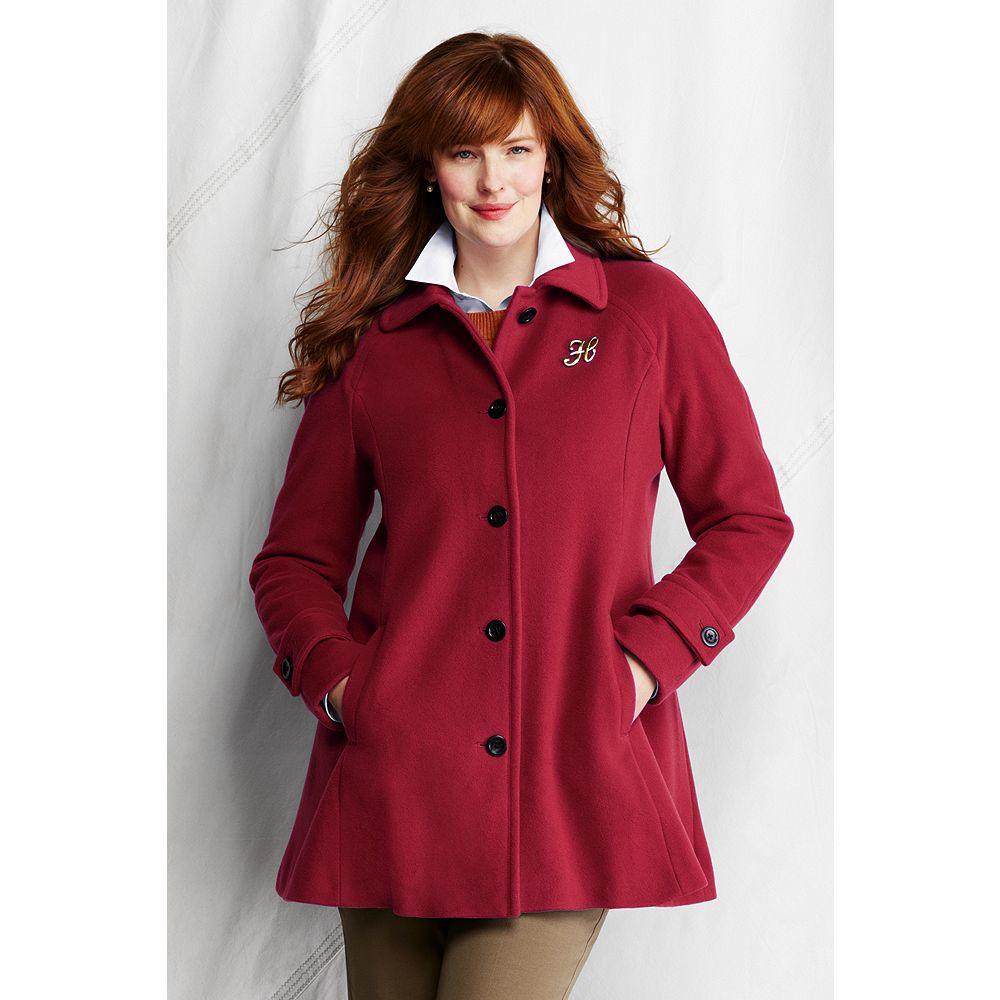 Lands&#39; End Women&#39;s Plus Size Luxe Wool Swing Coat - Clothing, Shoes & Jewelry - Clothing - Women ...