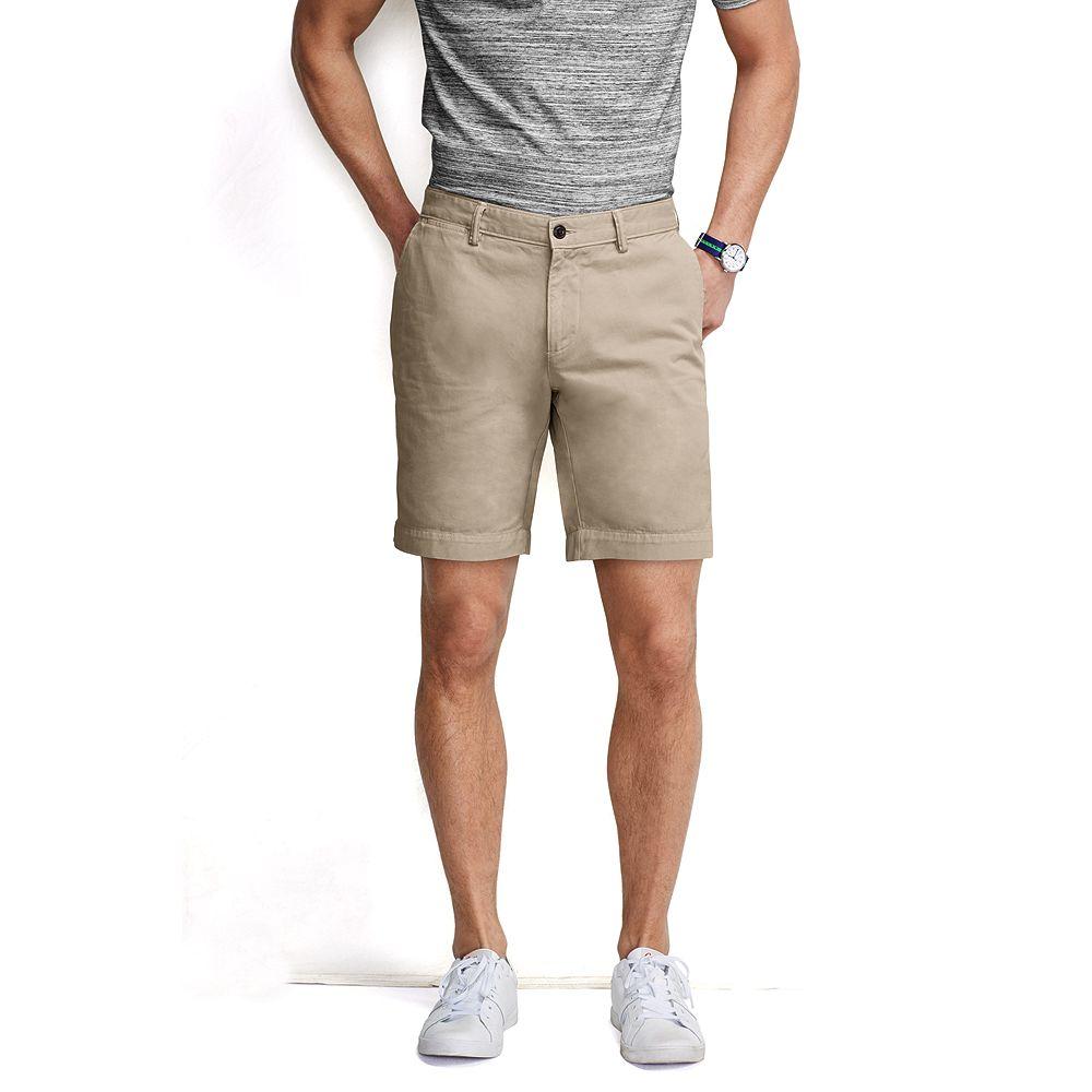 Men's Classic Fit 6" Plain Front Casual Chino Shorts