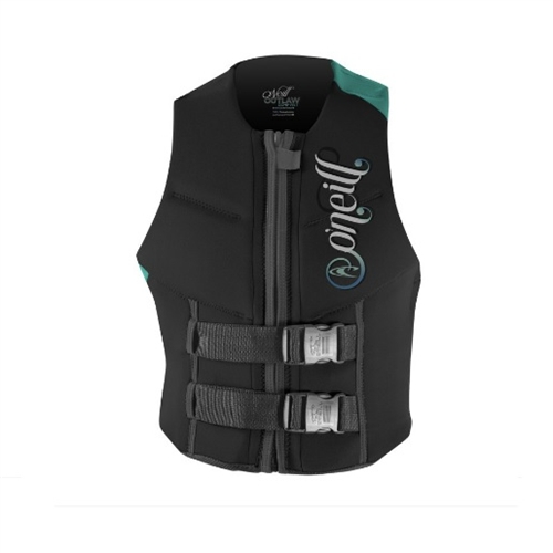 Oneill Womens Outlaw Comp Lifevest Black Mint