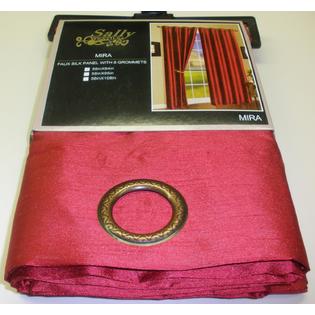 Qutain Linen One Mira Solid Burgundy Faux Silk Grommet Top Curtain Panel 58 Qutain Linen One Mira Solid Burgundy Faux Silk Grommet Top Curtain Panel 58