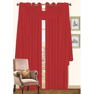 Qutain Linen One Holly Solid Burgundy Faux Silk Grommet Top Curtain Panel 57 Qutain Linen One Holly Solid Burgundy Faux Silk Grommet Top Curtain Panel 57