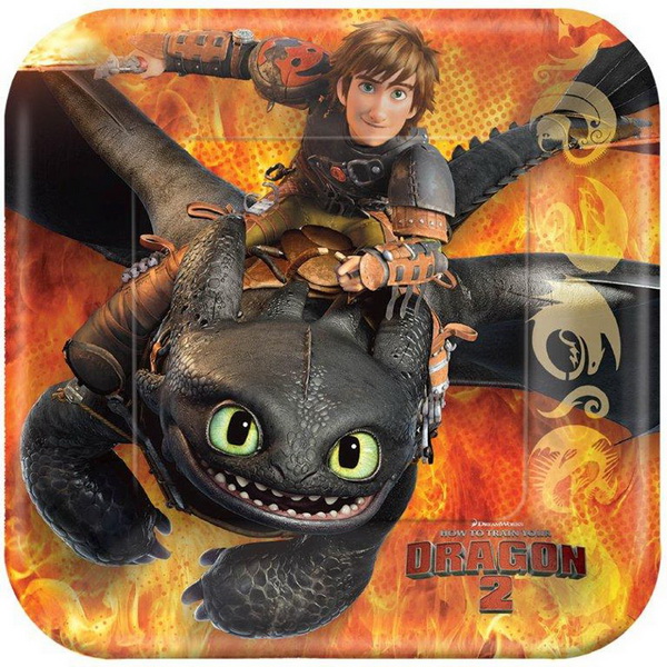 UPC 726528326216 product image for Hallmark 238196 How to Train Your Dragon 2- Dessert Plates Assorted | upcitemdb.com
