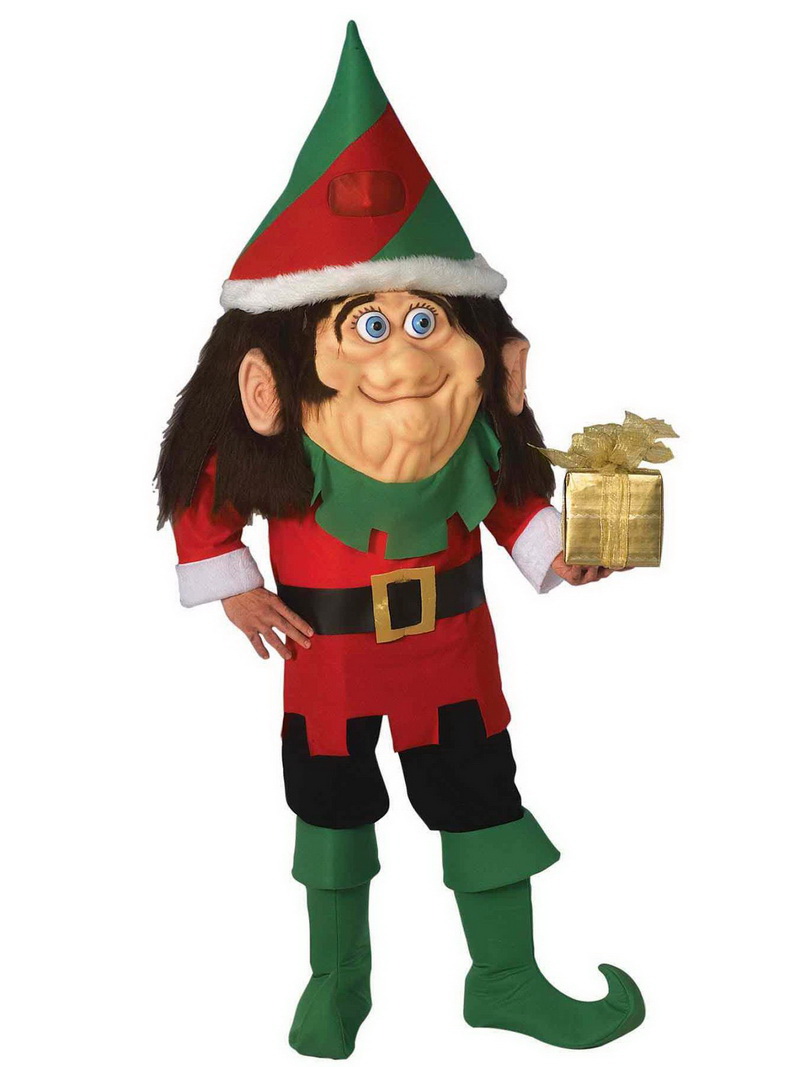 FORUM NOVELTIES 55736 Santa's Elf Mascot Costume for Adults