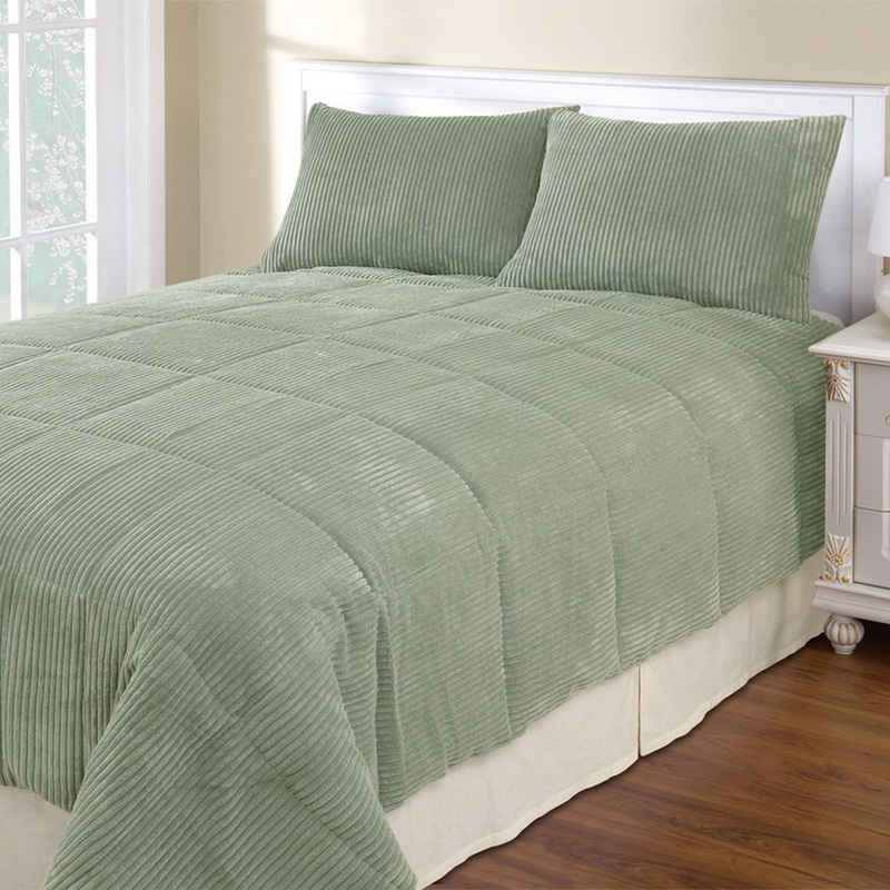 Cannon Sage Microsuede Comforter Collection Cozy Quarters F 44 Ccft10 Sag Sage Corduroy Comforter Set Twin
