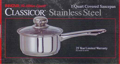 Innova 29101 Classicor Sauce Pan 1 Qt.  Stainless Steel