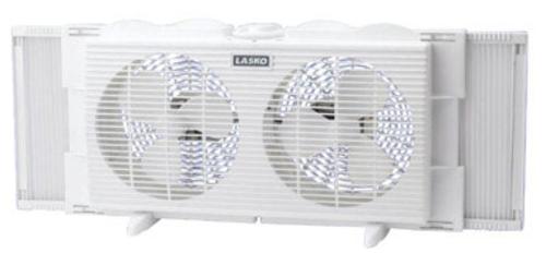 Lasko 2137 Twin Window Fan 7", White at Sears.com
