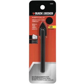 Black & Decker 16905 Glass/Tile Drill Bit 1/2" x 3-7/8" at Sears.com