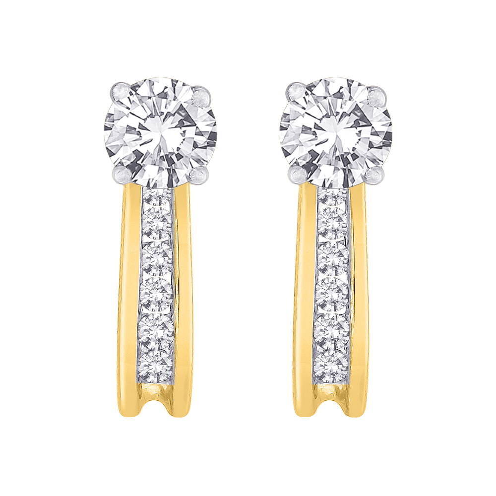 katarina 10K Yellow Gold 1/4 ct. Diamond Earring Jackets at Sears.com