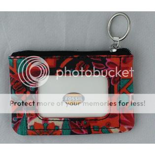Fossil Womens Keyper Floral Zip Coin Purse Wallet Ret $25 Fossil Womens Keyper Floral Zip Coin Purse Wallet Ret $25
