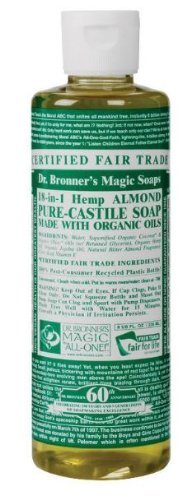 Dr. Bronner's 18-In-1 Hemp Pure-Castile Soap Almond, 8.0 FL OZ