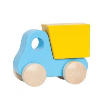 EAN 6943478002210 product image for Hape Little Dump Truck Blue Push Pull Toy | upcitemdb.com