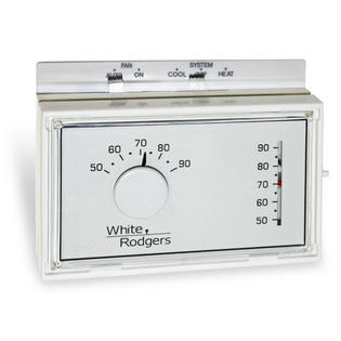 White Rodgers 1F56N-444 Mercury Free Mechanical Non-Programmable Thermostat White Rodgers 1F56N-444 Mercury Free Mechanical Non-Programmable Thermostat