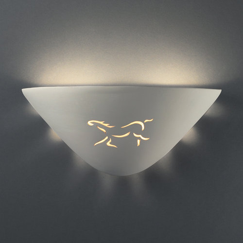Justice Design Group Sun Dagger Fan Wall Sconce - Finish: Hammered Copper, Cutout Option: Texas Star at Sears.com