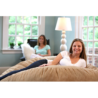 Gold Medal Bean Bags Comfort Cloud Bean Bag Chair - Size: 6', Color: Camel at Sears.com