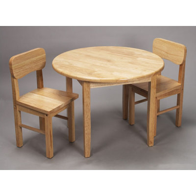 Gift Mark Kids 3 Piece Table and Chair Set - Finish: Natural at Sears.com