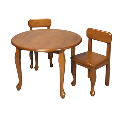 Gift Mark Queen Anne Kids 3 Piece Table and Chair Set - Finish: Honey at Sears.com