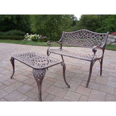 Oakland Living Mississippi Settee Bench and Cocktail Table Set at Sears.com