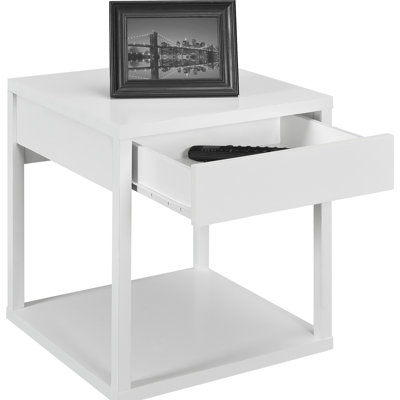 Altra Parsons End Table with Drawer - Finish: White at Sears.com