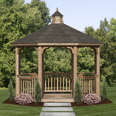 Homeplace Gazebo - Floor Kit: Yes, Screen Kit: No, Size: 12' W x 12' D at Sears.com