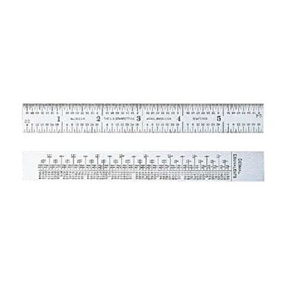 L.S. STARRETT Steel Rule w/Decimal Equivalents - c622r-6 6" steel rule sp at Sears.com