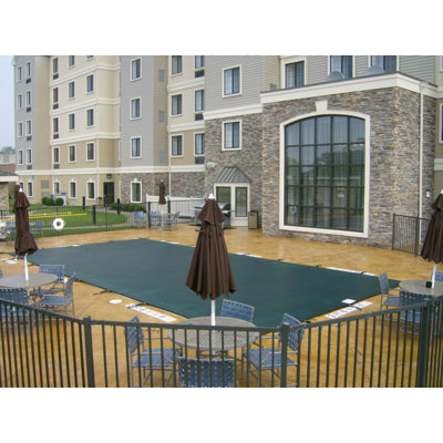 Water Warden Mesh Pool Safety Cover - Color: Black/Green  Size: 20' x 40'