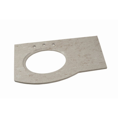 RonBow Marcello 43" x 23" Stone Single Undermount Sink Bathroom Vanities Top - Side Drawers: Left, Finish: Carrara White at Sears.com