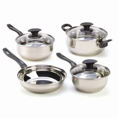 Zingz & Thingz Stainless Steel 7-Piece Cookware Set