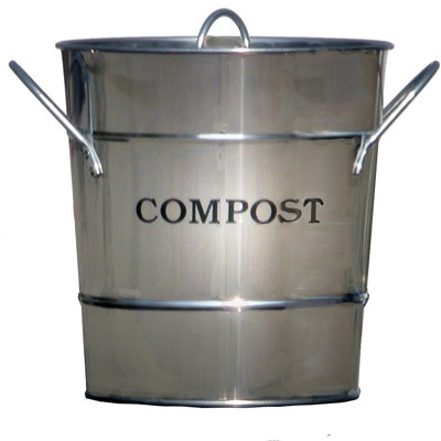 Exaco .1 Cu. Ft. Compost Bucket - Color: Stainless Steel at Sears.com