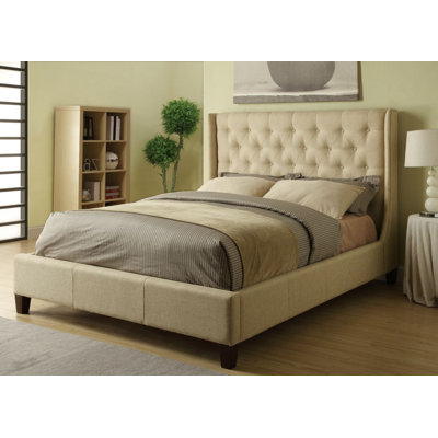 Wildon Home Upholstered Wingback Bed - Size: King at Sears.com