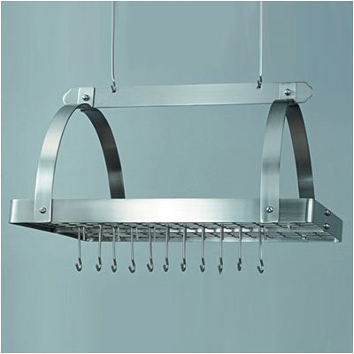 Old Dutch Decor Pot Rack with Grid & Hooks - Finish: Satin Nickel at Sears.com