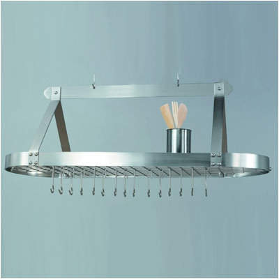 Old Dutch Oval Pot Rack w/ 24 Hooks - Finish: Satin Nickel at Sears.com