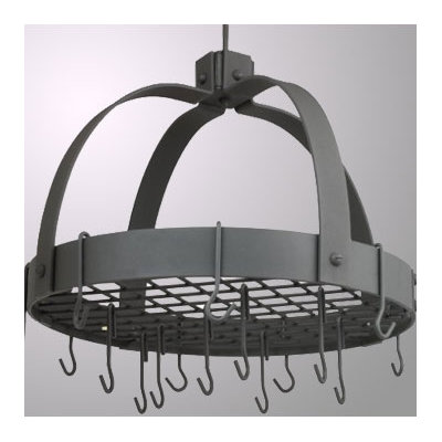 Old Dutch Dome Decor Pot Rack w/ Grid & Hooks - Finish: Graphite at Sears.com