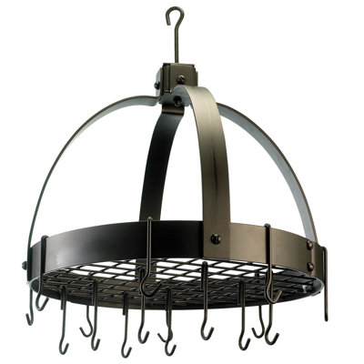 Old Dutch Dome Decor Pot Rack w/ Grid & Hooks - Finish: Oiled Bronze at Sears.com