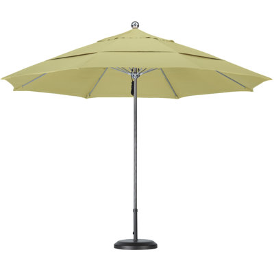California Umbrella 11' Steel Single Pole Fiberglass Ribs Market Umbrella - Fabric: Pacifica Hunter Green at Sears.com