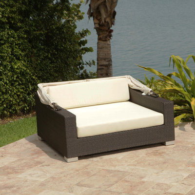 Source Outdoor King Day Bed with Cushions - Color: Sunbrella Jockey Red at Sears.com