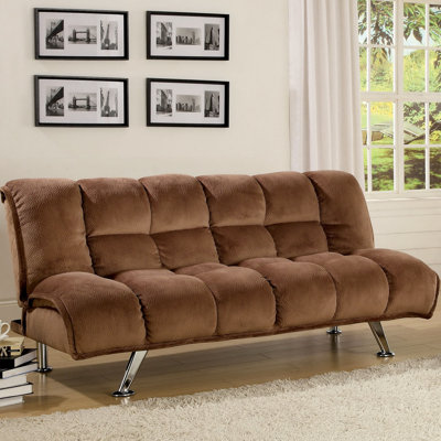 Hokku Designs Jopelli Flannel Convertible Sleeper Sofa - Color: Taupe at Sears.com