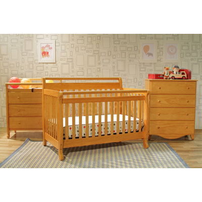 DaVinci Emily 4-in-1 Convertible Crib with Toddler Rail in Honey Oak at Sears.com