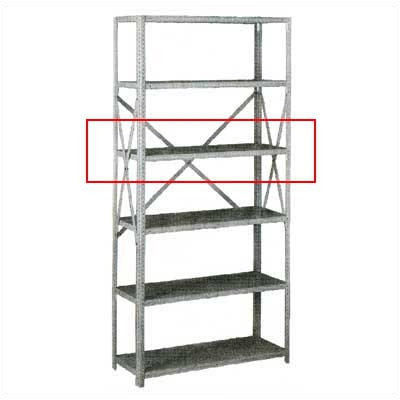 Tennsco Extra Shelf for Q Line Box-Formed Shelving - Dimensions (W x D x H): 36" x 24" x 1 5/16", Color: Medium Grey at Sears.com