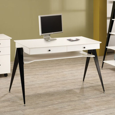 Wildon Home Lori Computer Desk Office Suite - Finish: Pecan / Black Metal at Sears.com