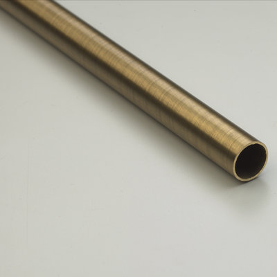 Zoroufy 48" Grand Dynasty Smooth Tubular Stair Rod Set with Decorative Brackets Grand Pineapple Finials - Finish: Antique Brass at Sears.com