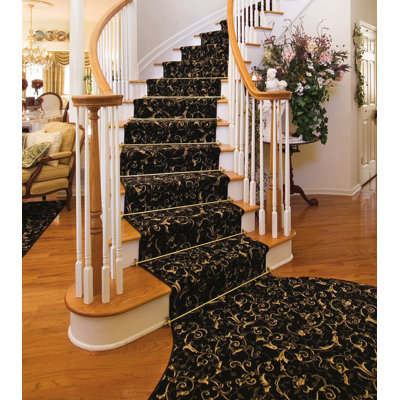 Zoroufy 48" Heritage Roped Tubular Stair Rod Set Extended Brackets Urn Finial - Finish: Polished Brass at Sears.com