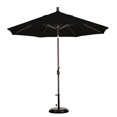California Umbrella 9' Aluminum Market Push Tilt Umbrella - Finish: Bronze, Fabric: Olefin Hunter Green at Sears.com