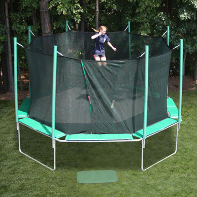 KIDWISE 16 ft. Octagon Trampoline with Enclosure - Pad Color: Green/Purple at Sears.com