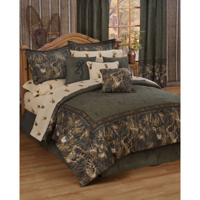 Browning Whitetails Comforter Set in Green - Size: King at Sears.com