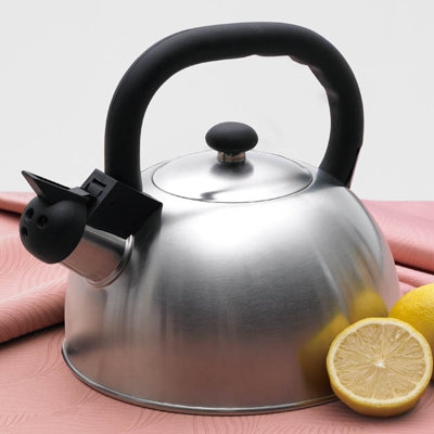 CREATIVE HOME Satin Mist 2.6-qt. Whistle Tea Kettle - Color: Stainless Steel at Sears.com