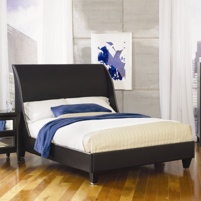 Najarian Furniture Reflections Wingback Bed - Size: California King, Finish: Ebony at Sears.com