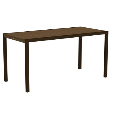 Polywood Trex Outdoor Surf City Counter Height Dining Table - Size: 36" x 73", Color: Textured Bronze/Tree House at Sears.com