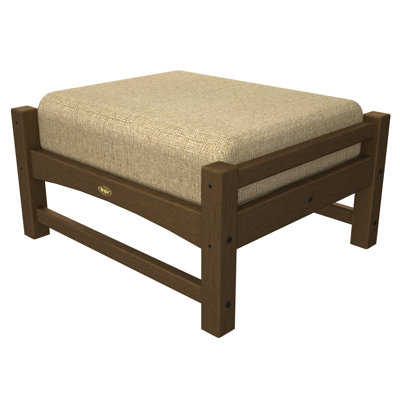Polywood Trex Outdoor Rockport Club Ottoman - Color: Tree House / Sesame at Sears.com