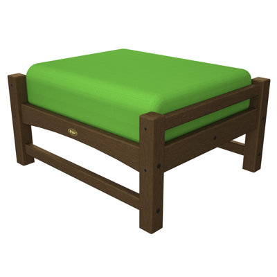 Polywood Trex Outdoor Rockport Club Ottoman - Color: Tree House / Macaw at Sears.com